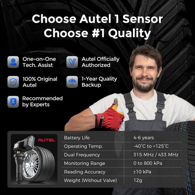 Autel MX Sensor 433 315 MHz 2in1 MX-Sensor 自動車用TPMSタイヤ修理ツール for TS501 TS508WF 輸入品