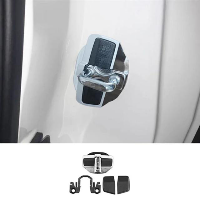 4セット TRD ドア安定化 ドアロックプロテクター ラッチストッパーカバー 日産 E12 E13 C27 C28 対応 輸入品_6