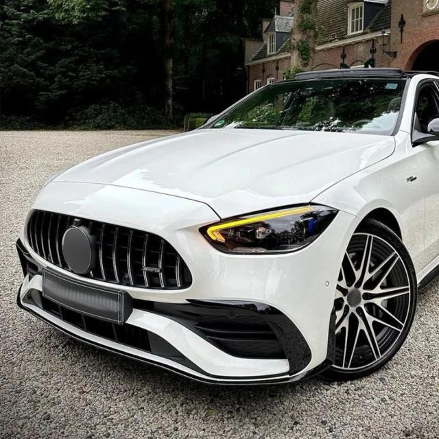 メルセデス・ベンツ Cクラス W206 S206 C260 C43 AMG 式以降 フロントバンパースポイラーリップ ロワボディキット ディフューザー スプリッター チューニングガード 輸入品_13
