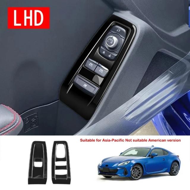 LHD RHD対応 スバル BRZ/ZD8 トヨタ GR86/ZN8 2021 2022 ABSブラック 内装アクセサリー パワーウインドウスイッチ シフトノブ エアコンベントパネル 輸入品