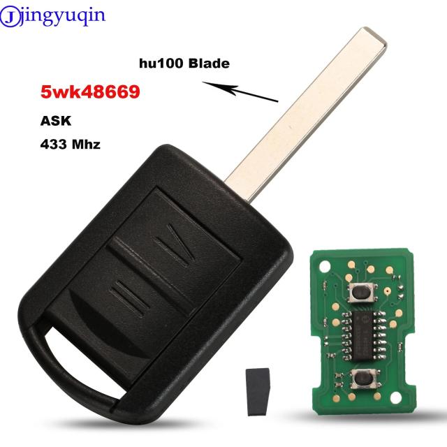 jingyuqin 2BT リモートキー 5WK48668 対応 AGILA MERIVA ASTRA CORSA C COMBO VAN TIGRA VECTRA ASK 433.9MHz ID40チップ オペル用 輸入品_5