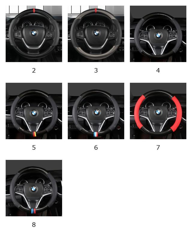 カーボンファイバーレザー 車用ステアリングホイールカバー 38cm BMW X1 X2 X3 X4 E84 F84 F39 E83 F25 G01 F97 F26 G02 F98 対応 自動車アクセサリー 輸入品_1