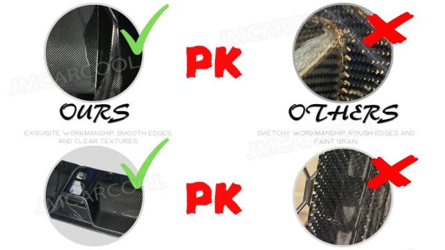 メルセデスベンツW204 C63 AMG 2012-2014 用 カーボンファイバー フロントバンパーサイドエアベント FRPフェンダーベントパネルトリムカバー 輸入品