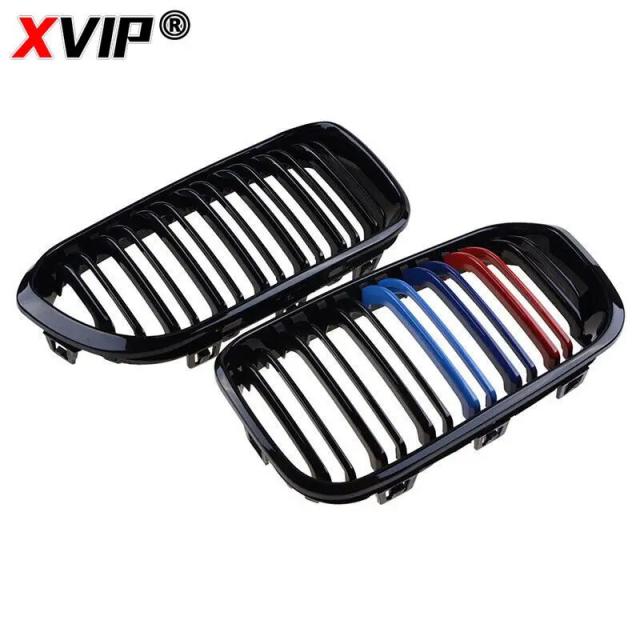 XVIP 1ペア フロントグリル BMW 1シリーズ F20 F21 2012-2019 用 グロスブラック キドニーグリル 交換用 レーシングフロントバンパーグリル 輸入品_6