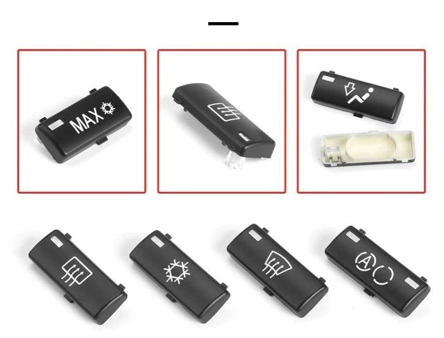 14点仕かける 車用空調設備・暖房器 古典派音楽取り締まる スイッチボタンカバー BMW 5続きもの E39 X5 E53 1996-2002年 純然たる品番 64116915812 インポート品