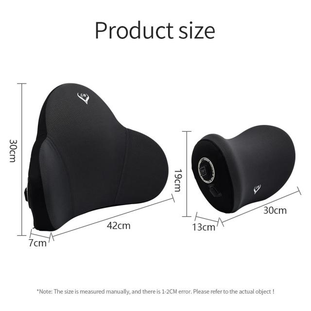 車載電気マッサージネックピロー 振動ヘッドレスト 腰シートクッション カー用品 トラベルアクセサリー 輸入品_6