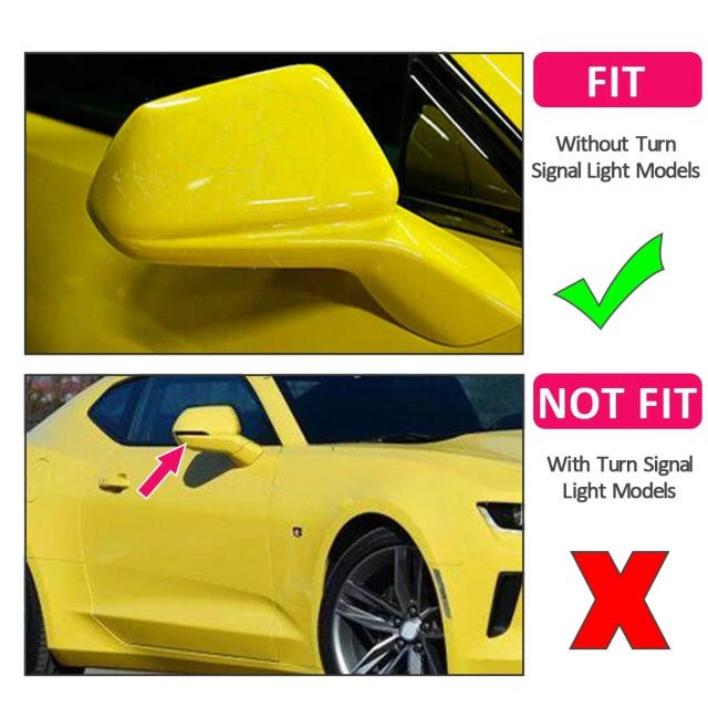 ミラーキャップカバー シボレーカマロ LT SS RS ZL1 2016-2022 用 ドアミラーカバー ウィングキャップ 外装トリム 輸入品_2