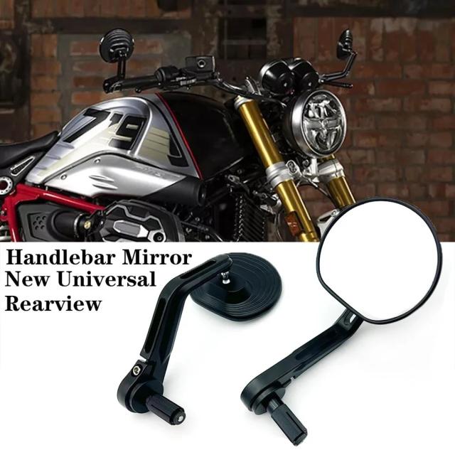 バイク用 バーエンドミラー ユニバーサル リアビューミラー CNCアルミ製 BMW R NineT RNINET Urban G/S R NINE T Pure RnineT スクランブラー対応 輸入品