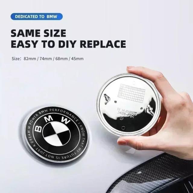 BMW E28 E32 E43 E52 E53 E63 E64 E93 E94 E87 F10 F20 F30 用 7個セット 45mm 68mm 74mm 82mm フロントフードエンブレム リアトランクバッジ 車用ロゴマーク 輸入品_5