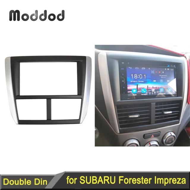 スバル フォレスター 2008-2012 インプレッサ 2007-2012 専用 2DIN オーディオ 取り付けキット ダッシュパネル 輸入品