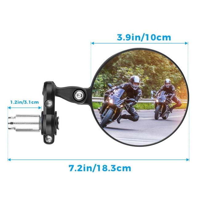 E-MARK認定 オートバイハンドルミラー ユニバーサルタイプ BMW R1200GS F800GS G310R R1150R F800ST CB500X NC700X NC750X 対応 バックミラー 輸入品_5