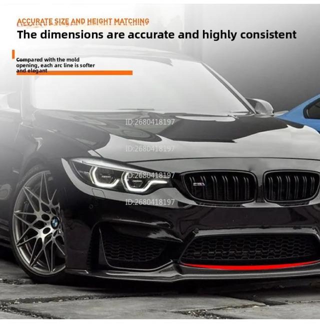 BMW 3シリーズ M3 F80・F81／4シリーズ M4 F82・F83（2015-）用 フロントリップ（フロントシャベル） 改造パーツ 輸入品_6