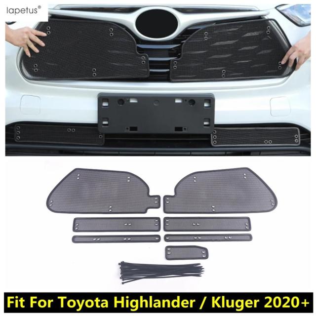 トヨタ ハイランダー／クルーガー専用 フロントグリル 虫よけネット カバー アクセサリー 2020 2021 2022 2024 2025 モデル 輸入品