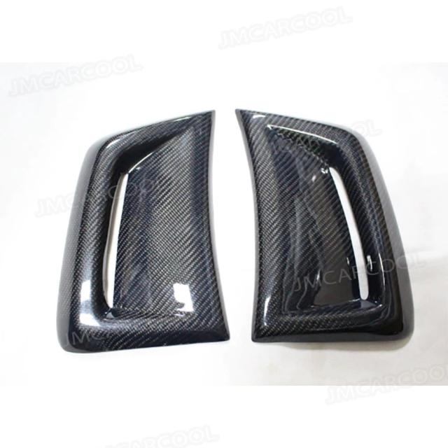 メルセデスベンツW204 C63 AMG 2012-2014 用 カーボンファイバー フロントバンパーサイドエアベント FRPフェンダーベントパネルトリムカバー 輸入品