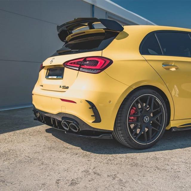 メルセデス・ベンツ Aクラス W177 V177 用 リアバンパーリップディフューザー スプリッター スポイラー 傷防止 2019 2020 2021 2022 2023 輸入品