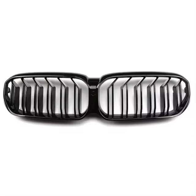 BMW 5シリーズ G30/G31 専用 XVIP デュアルスラット 光沢ブラック フロントバンパーグリル (2021-2023 530i/540i シングルラインスタイル アッパーグリル) 輸入品_9