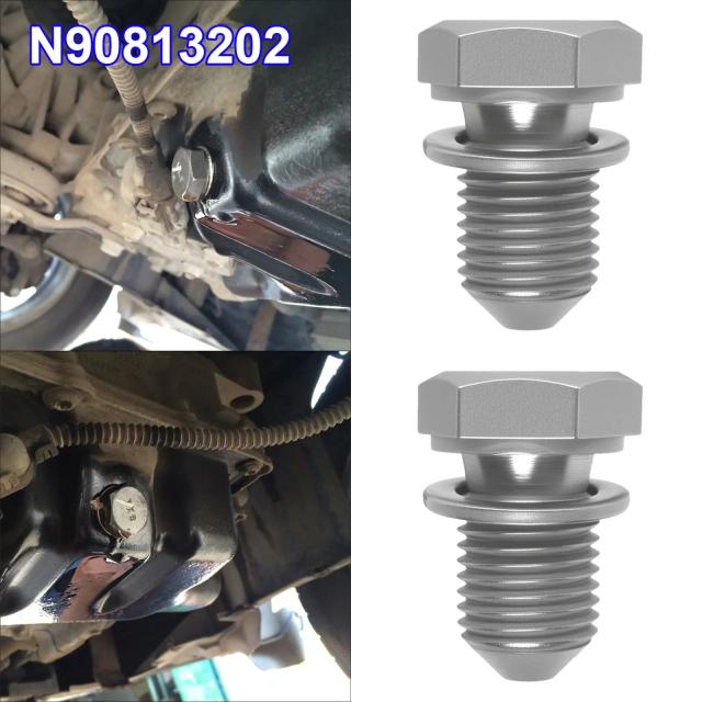 N90813202 オイルサンプドレンプラグ ワッシャーガスケット付き VW ゴルフ ジェッタ パサート トランスポーター ティグアン ポロ Audi A2 A3 A4 A6 A8 Q3 Q7 TT 対応 輸入品