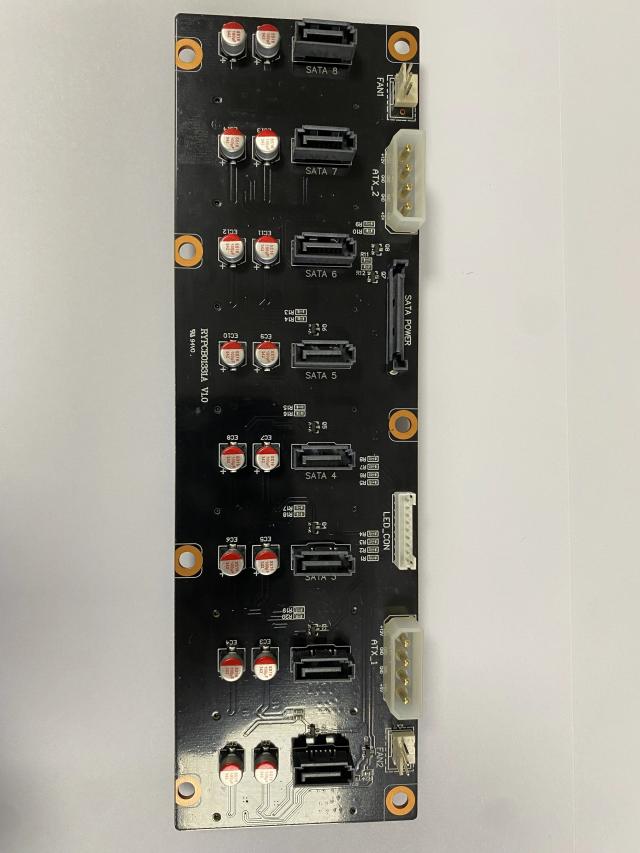 Black N3 バックプレーン JONSBO ケースアクセサリー SATAコネクター 8ハードディスクインターフェース回路基板 同型番専用 輸入品