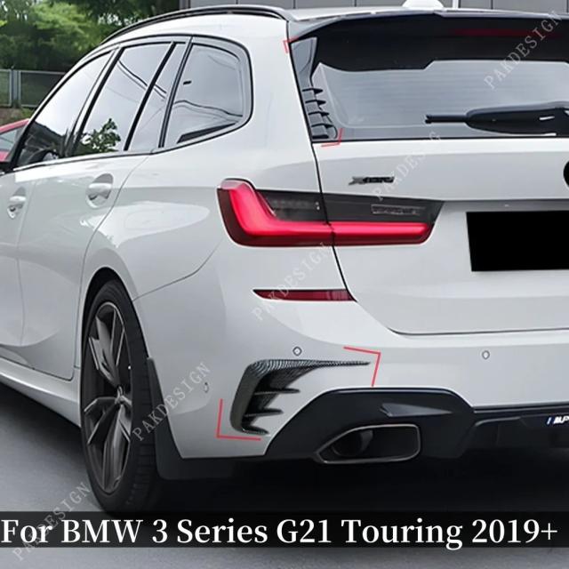 BMW G21 ツーリング（M340i/M340d/330i/330d/325i）用 リアウィンドウサイドスポイラー＆リアバンパーカナード 式以降 輸入品