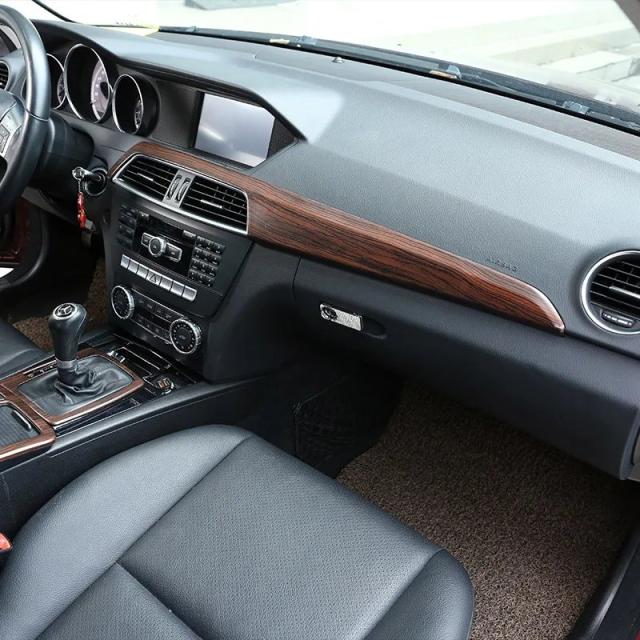 メルセデスベンツ Cクラス W204 C180 C200 専用 パインウッド調 内装用 カーデコステッカー カーバッジ 2007-2013年式 輸入品_6