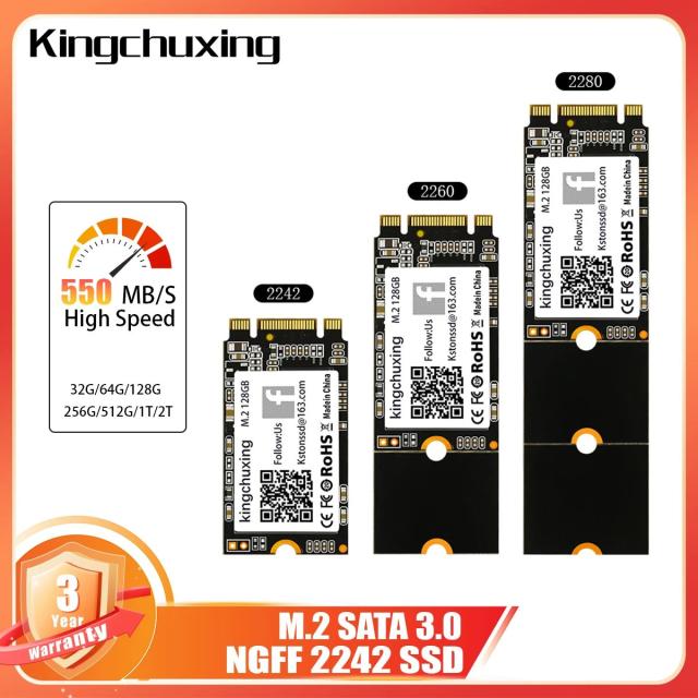 キングチューシン M.2 NGFF SSD 2280 2260 2242 1TB 512GB 256GB 128GB SATA ソリッドステートドライブ ロット 輸入品