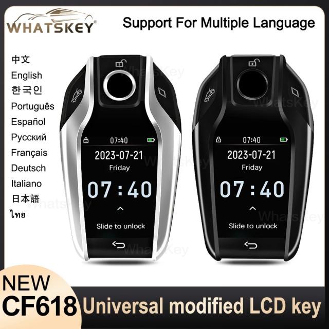 最新型 CF618 スマートリモートカ—キー LCD画面表示 キーレスエントリー BMW・アウディ・メルセデスベンツ・フォード・ヒュンダイ・キア対応 輸入品