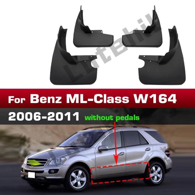 メルセデス・ベンツ MLクラス W164 (2006-2011年) 用 フェンダーマッドフラップ 泥除け ガード 輸入品
