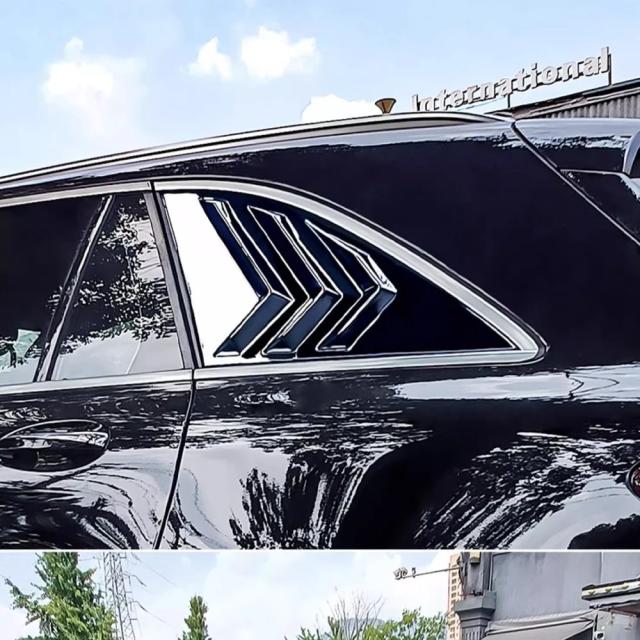 メルセデス・ベンツ GLC X254 300 AMG 2023~2025 用 カーボンファイバー リアサイドウィンドウ ABSルーバー 三角窓 ステッカー シャッター アクセサリー 輸入品