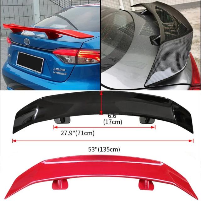 トランクスポイラー リアリップウィング ユニバーサルセダン用 トヨタ VW BMW ベンツ マツダ3 キア カローラ 車アクセサリー 輸入品