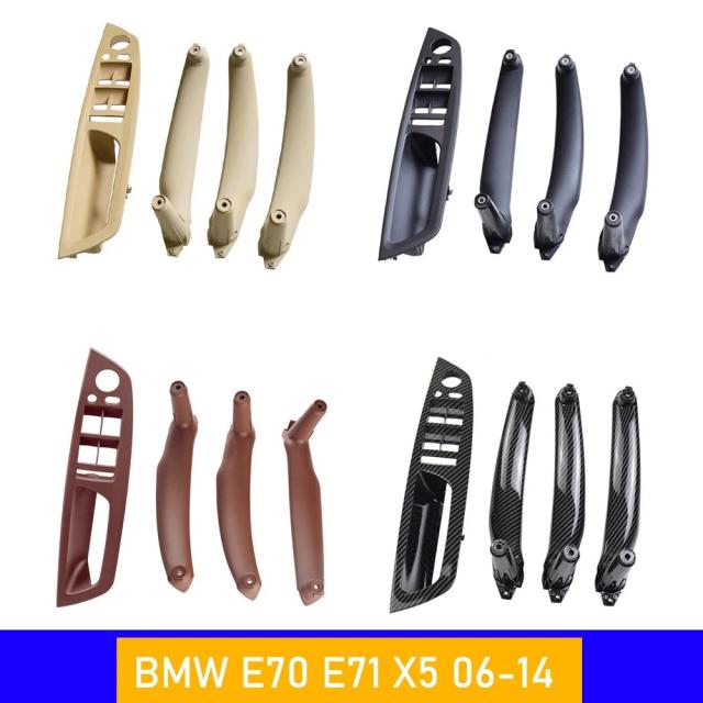 BMW E70 E71 X5 X6 2007-2014年 フロントリア インテリアドアハンドル 内張りパネル トリム 左ハンドル車対応 輸入品 5,628円