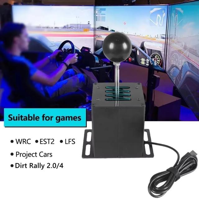 PC USB Hシフトレバー ロジテック G27 G29 G25 G920 ETS2 シミュレーションレーシングゲーム用 スラストマスター T300RS/GT シフトノブ 輸入品_6