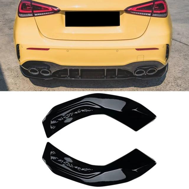 メルセデス・ベンツ Aクラス W177 V177 用 リアバンパーリップディフューザー スプリッター スポイラー 傷防止 2019 2020 2021 2022 2023 輸入品