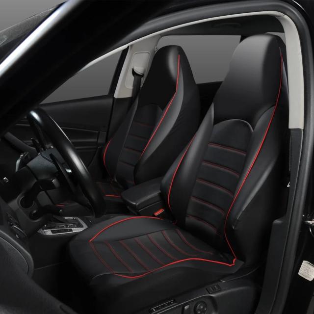 2個セット PUレザー フロントシートカバー 車用 ファッションスタイル ハイバックバケットシート プロテクター ユニバーサル カーシートアクセサリー 輸入品_18