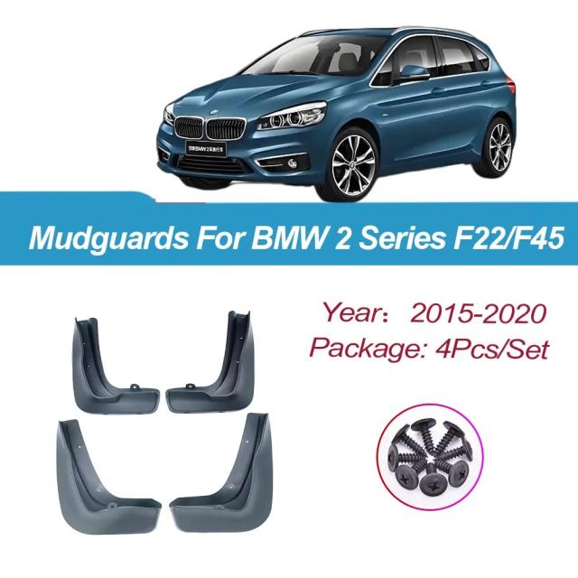 BMW 2続きもの（F45/F22）用 マッドフラップ どろ除け 2015-ひな型 どろ除け スプラッシュかばい立て 四輪車付属品 インポート品