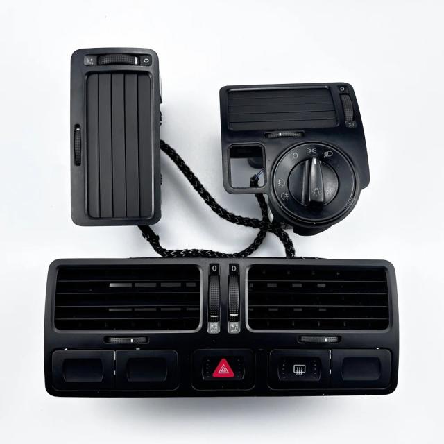 純正ブラック 計器用エアアウトレット セントラルエアコン吹き出し口 VW ゴルフ4 ジェッタ ボーラ MK4 R32 GTI 1999-2004 専用 輸入品_8
