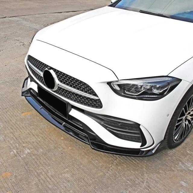 メルセデス・ベンツ Cクラス W206 2022-25年用 フロントエアダム スプリッター バンパーリップ スポイラー フェイスリフト デフレクター プロテクター チューニングパーツ 輸入品_4