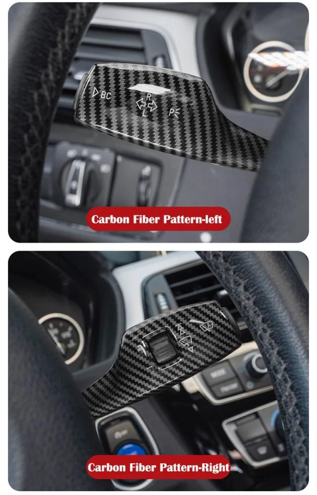 プレミアム品質 ターンシグナルワイパースイッチトリム ステアリングウィールヘッドライトスイッチコントロールカバー BMW 1 3 5 6 7シリーズ アクセサリー 輸入品_9