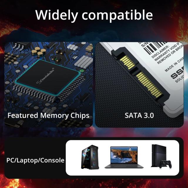 SomnAmbulist SSD 2.5インチ 64GB 128GB 256GB 512GB SATA3 内蔵型 ソリッドステートドライブ 120GB 240GB 480GB ノートパソコン デスクトップPC 対応 輸入品_5
