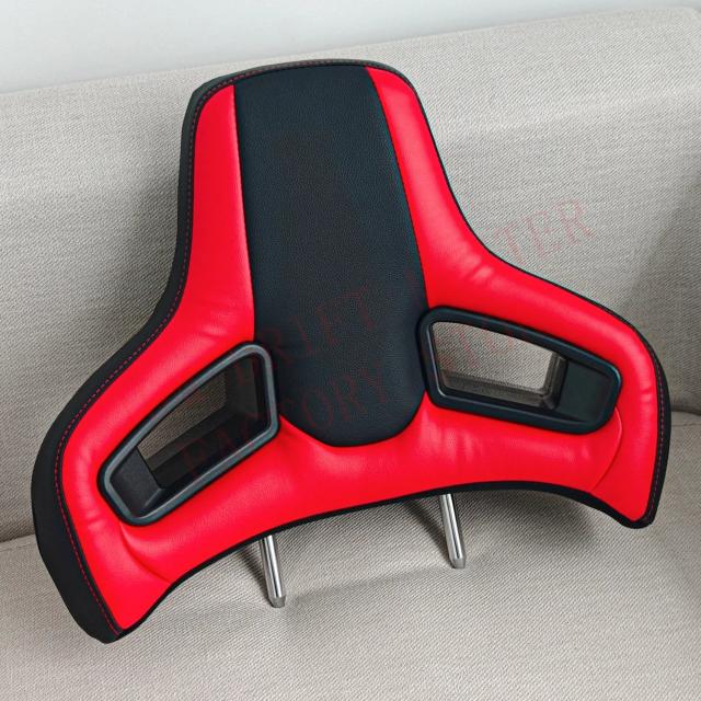 ユニバーサルカー用スポーツシートヘッドレスト　レーシングシートピロー　プラグアンドプレイシステム　ネックピロー　クッション　PVCレザー　オリジナルシートヘッドレスト 輸入品