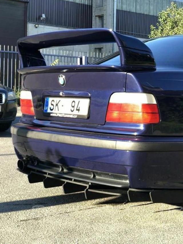 BMW 3シリーズ E36 1990-2000年用 リアスポイラー ABS樹脂 マットブラック/光沢ブラック BMW E36 M3 リアウイング 輸入品_11