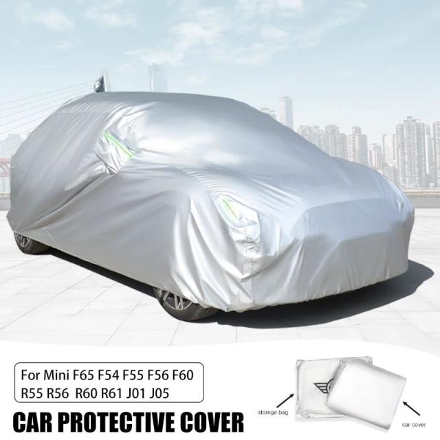 ミニ クーパー 専用 カーバー 屋外対応 日焼け防止 UVカット 雪 防水 防塵 カーバッグ アクセサリー R56 R55 R60 F54 F55 F56 F60 F65 J01 J05 対応 輸入品