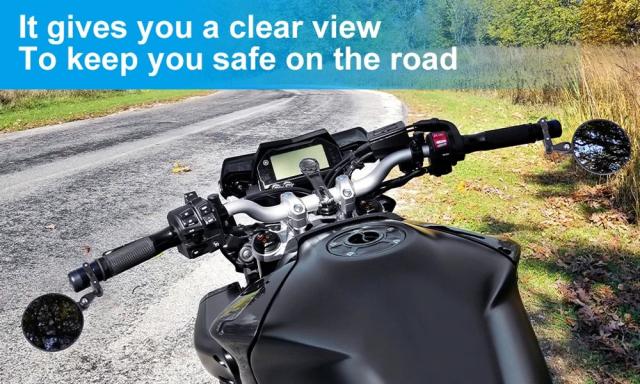 E-MARK認定 オートバイハンドルミラー ユニバーサルタイプ BMW R1200GS F800GS G310R R1150R F800ST CB500X NC700X NC750X 対応 バックミラー 輸入品_7
