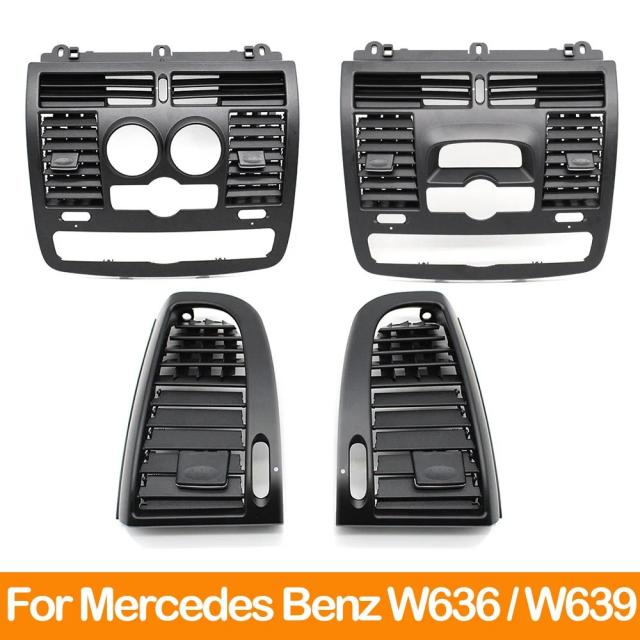 メルセデス・ベンツ ヴィート/ヴィアノ W636 W639 用 フロント ダッシュボード エアコン ベントグリル カバー 左右セット 輸入品