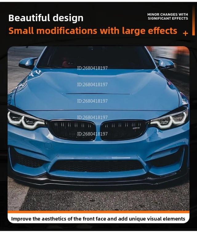 BMW 3シリーズ M3 F80・F81／4シリーズ M4 F82・F83（2015-）用 フロントリップ（フロントシャベル） 改造パーツ 輸入品_7
