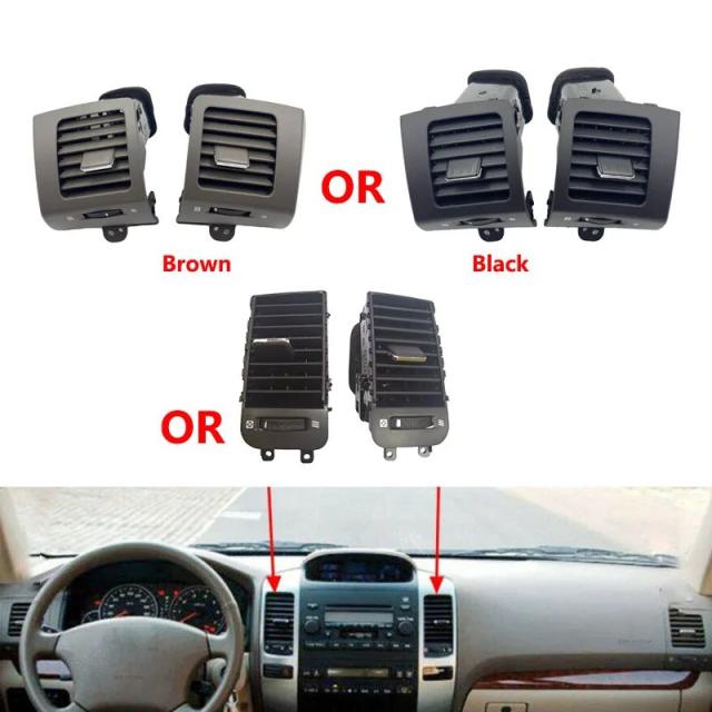 ルイリー69 トヨタ ランドクルーザー プラド 120 レクサス GX 470 専用 エアコン吹き出し口 2個セット 2003-2009年 ダッシュボード エアアウトレット パネル 輸入品