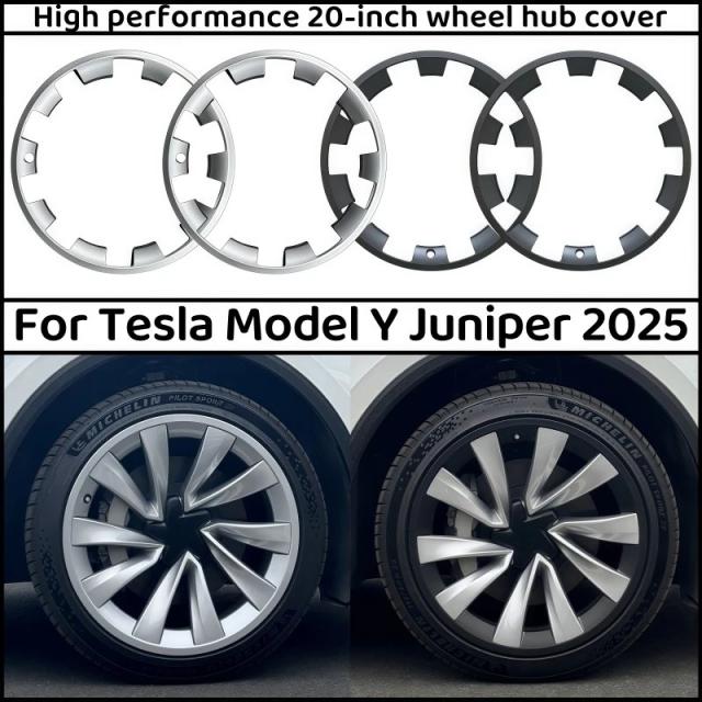 テスラ モデルY ジュニパー 2025 用 20インチ ホイール ABS リムガード ホイールキャップ カバー プロテクション ハブキャップ パッチ 傷防止 ハブキャップ 輸入品_9