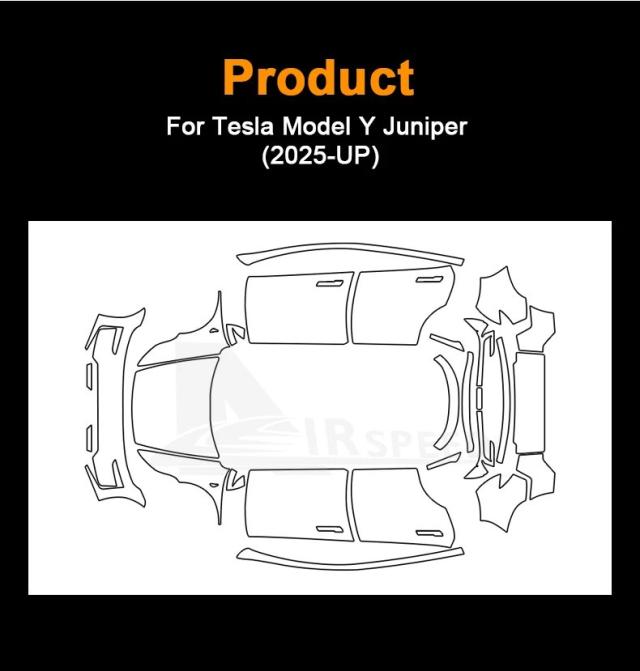 9ミル TPU 耐傷車用ペイントプロテクションフィルム for テスラ モデルY ジュニパー 2025 2026 グロス マット クリアブラ PPF アクセサリー 輸入品_10