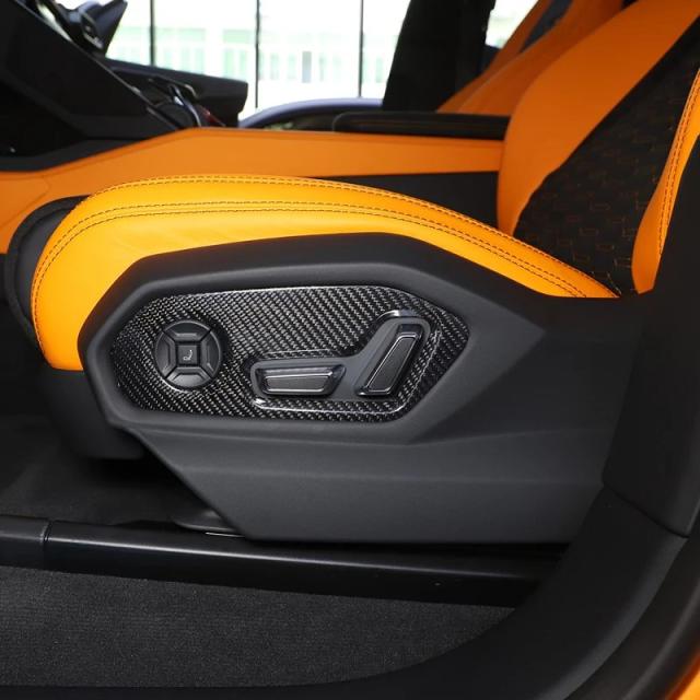 リアルカーボンファイバー 車用フロントシート調整ボタンパネルフレーム デコレーションカバーステッカー ランボルギーニ ウルス 2018-2023 輸入品 27,443円