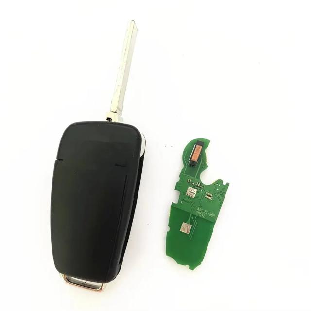 ノンスマート3ボタンフリップキー 車用リモートキー 868/433MHz 電子8Eチップ アウディ Q7 A6 2007-2012年用 輸入品_3