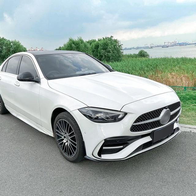 メルセデス・ベンツ Cクラス W206 S206 C260 C43 AMG 式以降 フロントバンパースポイラーリップ ロワボディキット ディフューザー スプリッター チューニングガード 輸入品_15